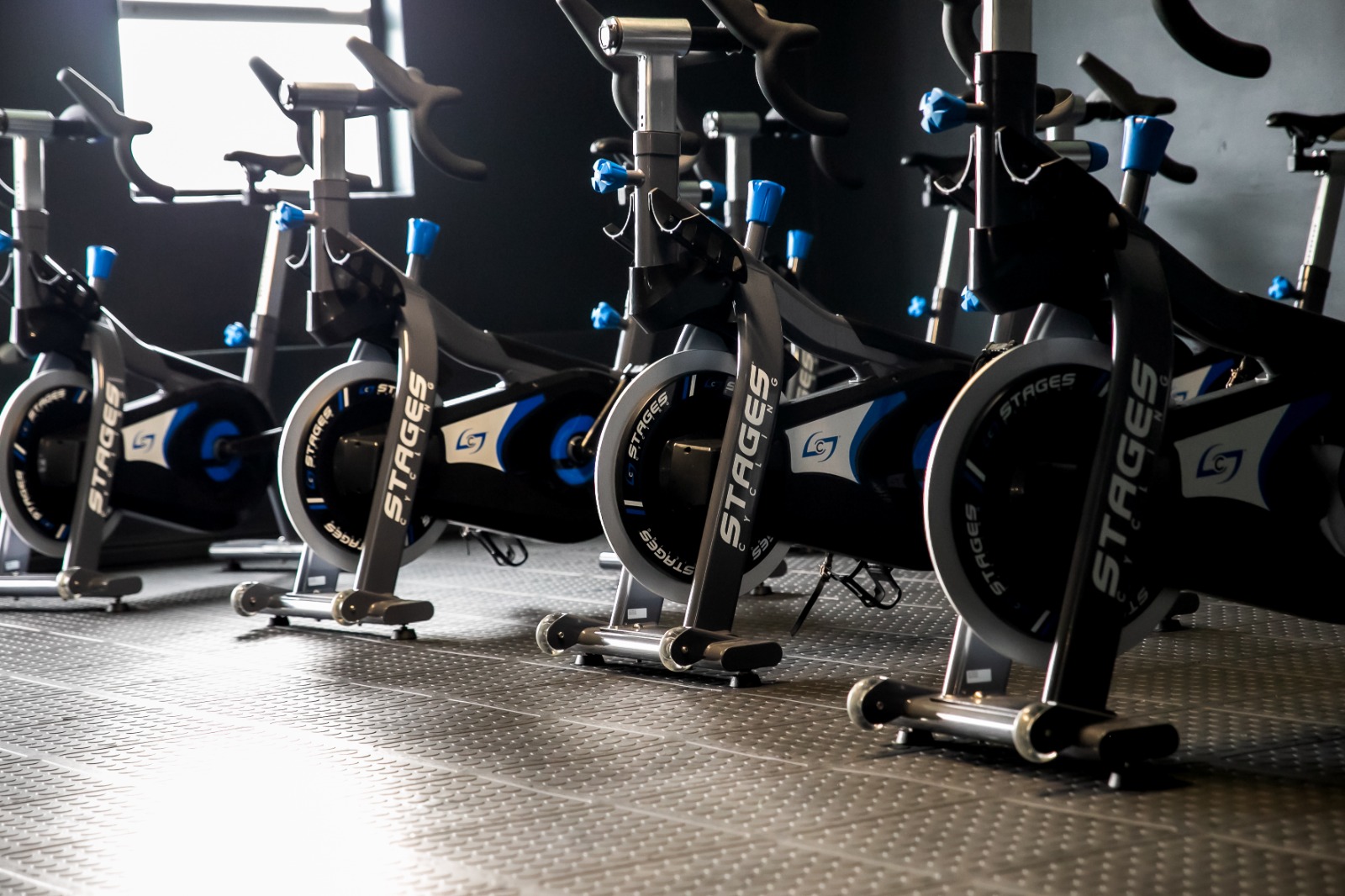 brand new shiny spinning bikes